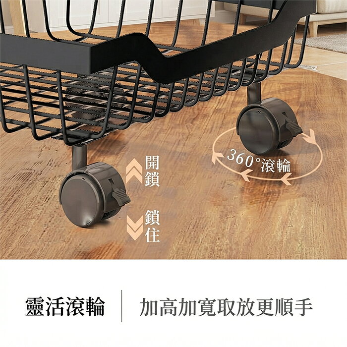 《DFhouse》晶睿五層折疊移動置物架 8