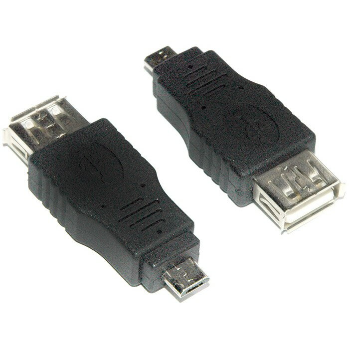 fujiei USB A母轉Micro USB公直頭轉接頭 USB A母-Micro 5pin 轉接頭