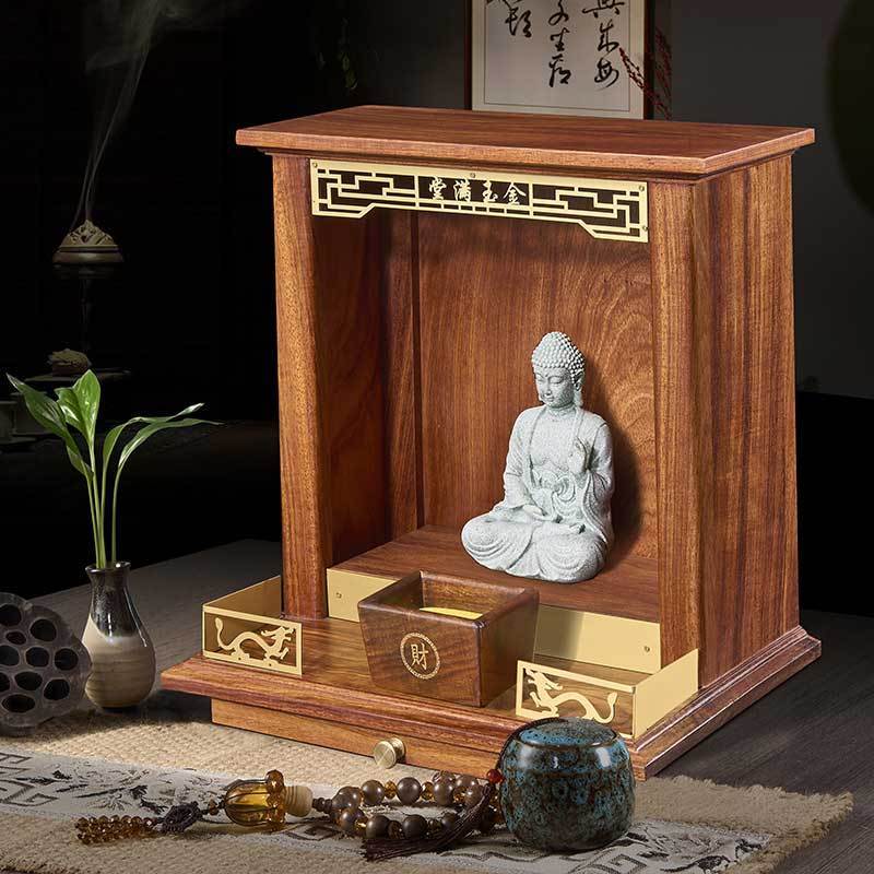 工廠直銷 免運【附發票】 供桌 佛桌 佛櫃 神桌 神臺 佛臺 供臺 祖先桌 佛像桌 小型實木櫃紅木神龕式供臺神臺供桌簡約中式掛壁觀音家用財神佛龕特惠/開立發票 特價 j1203