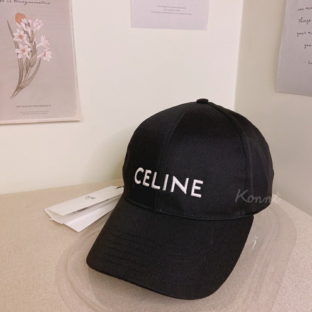 CELINE 刺繡Logo老帽 老帽 鴨舌帽 棒球帽