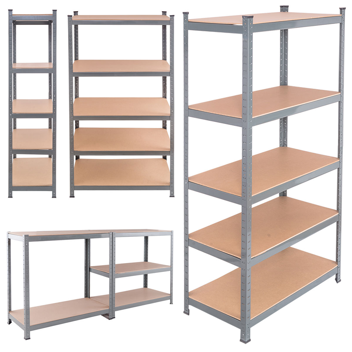 Heavy Duty Metal Shelf Adjustable Unit, Shelving With Adjustable Shelves
