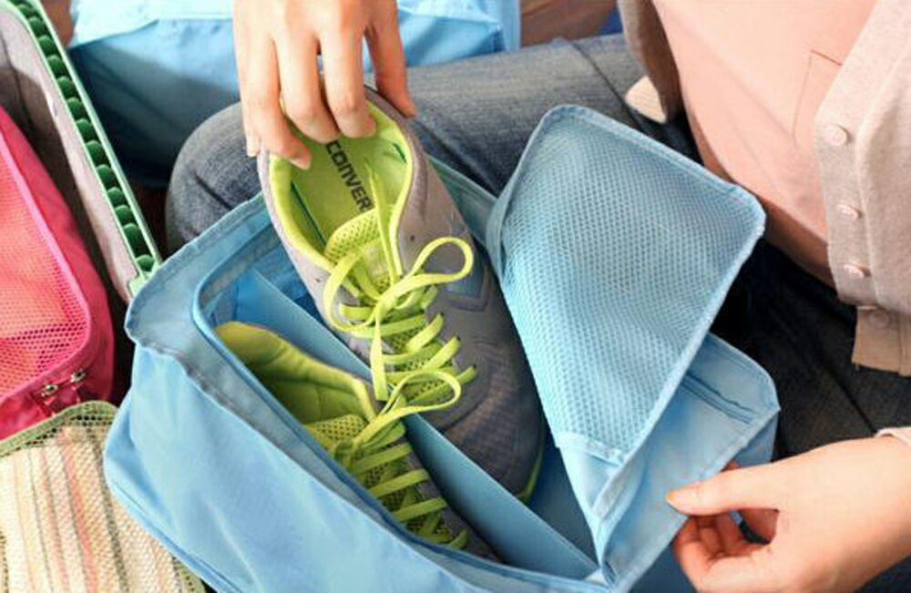 ✤宜家✤韓版 防水鞋袋鞋盒 尼龍 收納袋 鞋袋鞋盒/收納包/旅行包