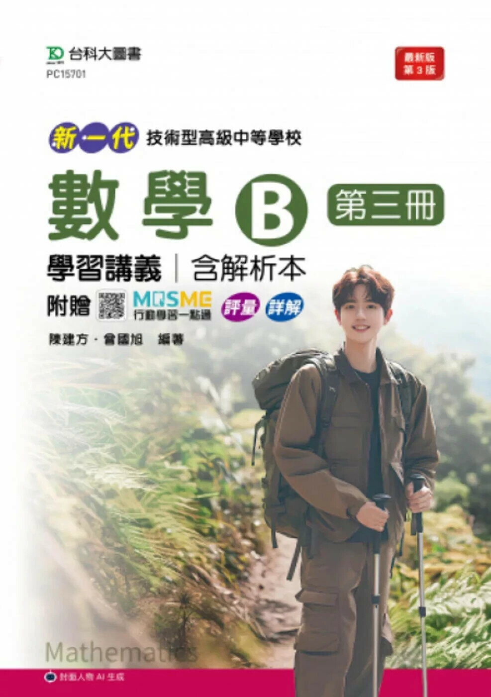 新一代 技術高中數學 B 第三冊學習講義含解析本 - 最新版(第三版) - 附贈MOSME行動學習一點通：詳解．評量 (2版) 陳建方,曾國旭 2025 台科大圖書 