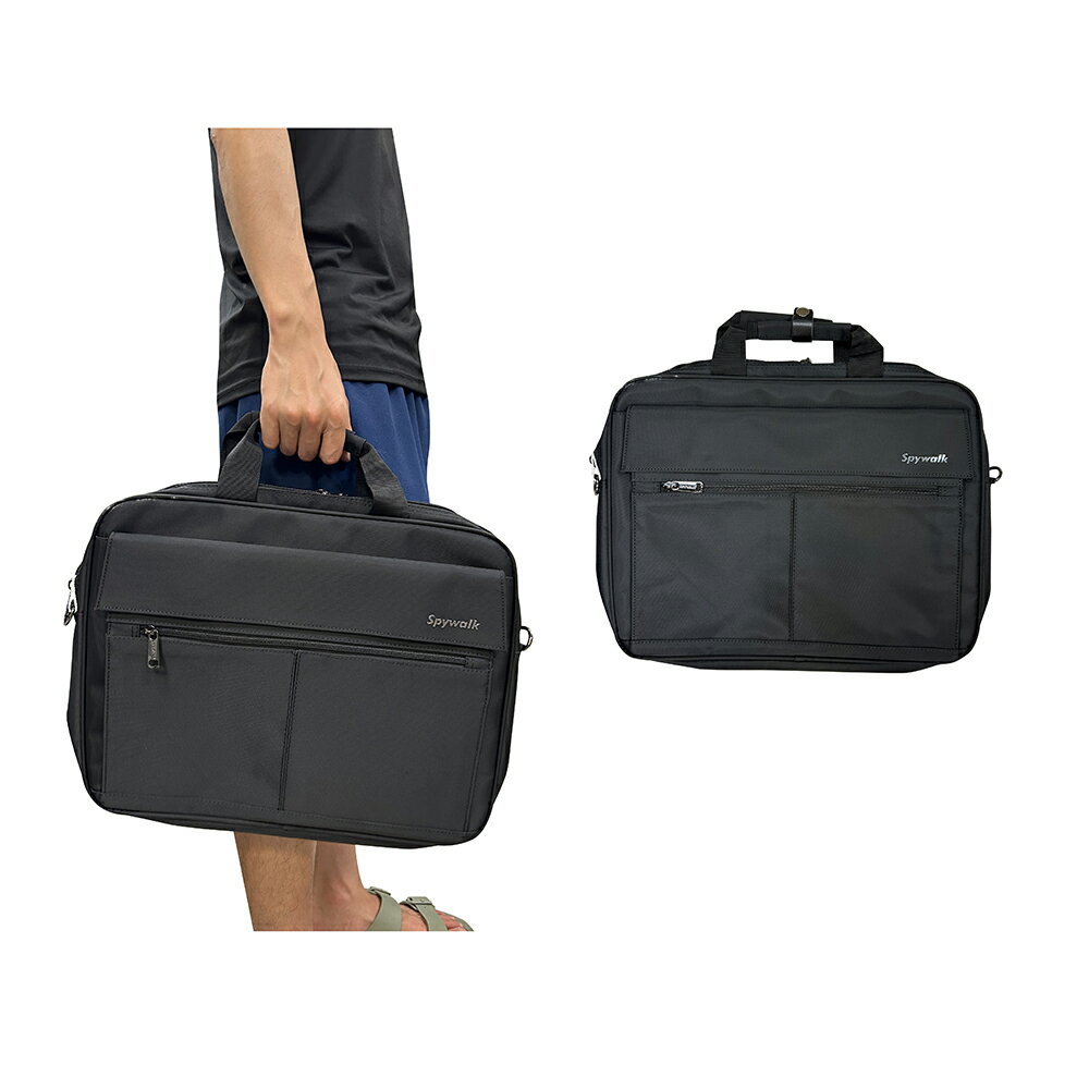 ~雪黛屋~SPYWAL文件包特大容量二主袋+外袋共五層防水尼龍可A4資料夾SW1979