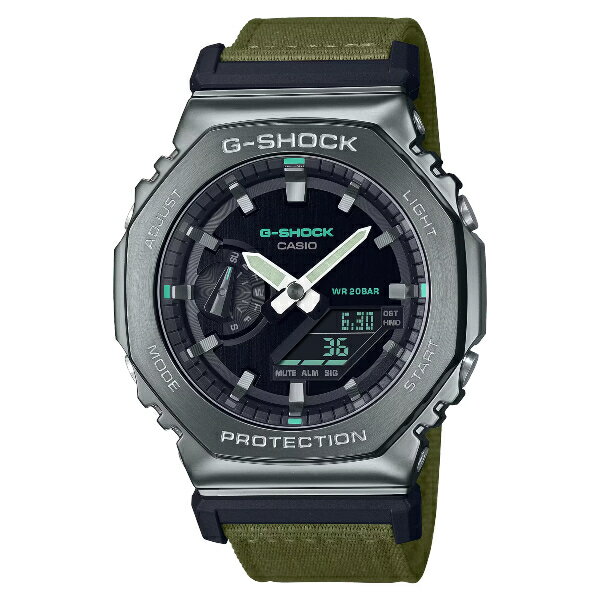 CASIO卡西歐 G-SHOCK 農家橡樹 織紋錶帶 雙顯電子腕錶 44.4mm GM-2100CB-3A｜樂天領券折300★全館特惠中★指定刷卡回饋10%