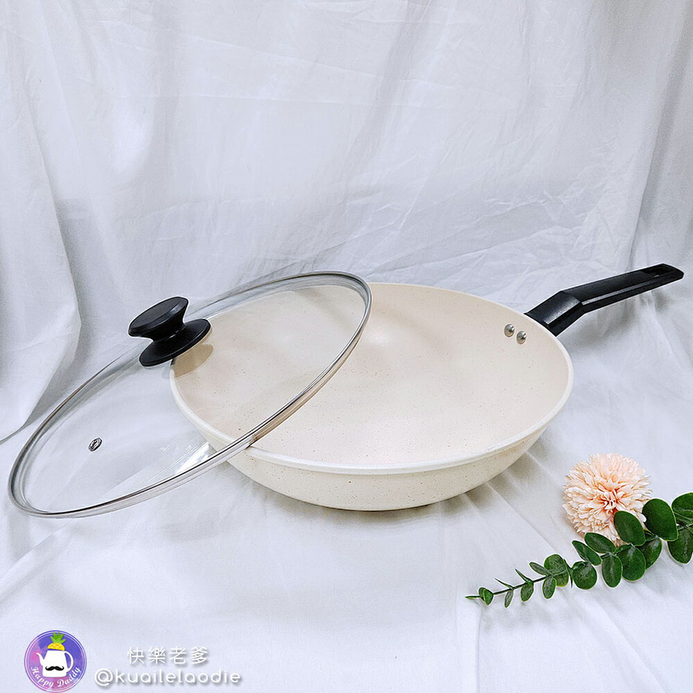 【西華】32cm瑪格麗特不沾炒鍋(含蓋) ASW-MG32 3