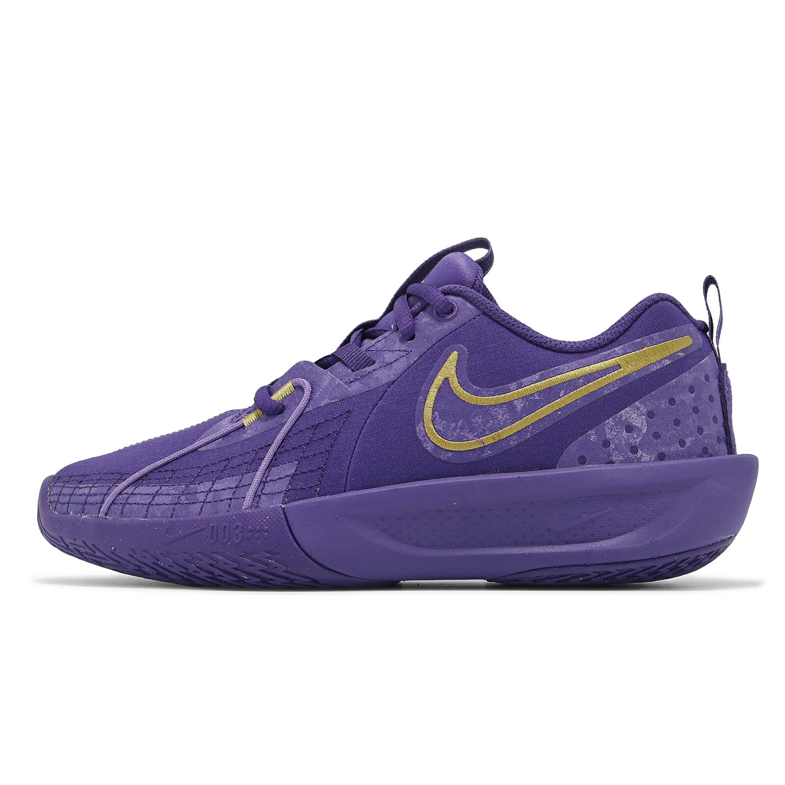 Nike 籃球鞋 G.T. Cut 3 KC GS 大童 女鞋 紫 金 氣墊 緩震 運動鞋