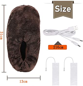 hakucho【日本代購】腳暖器USB內置定時功能加熱器快速暖可洗冬季男女通用 - 棕 5