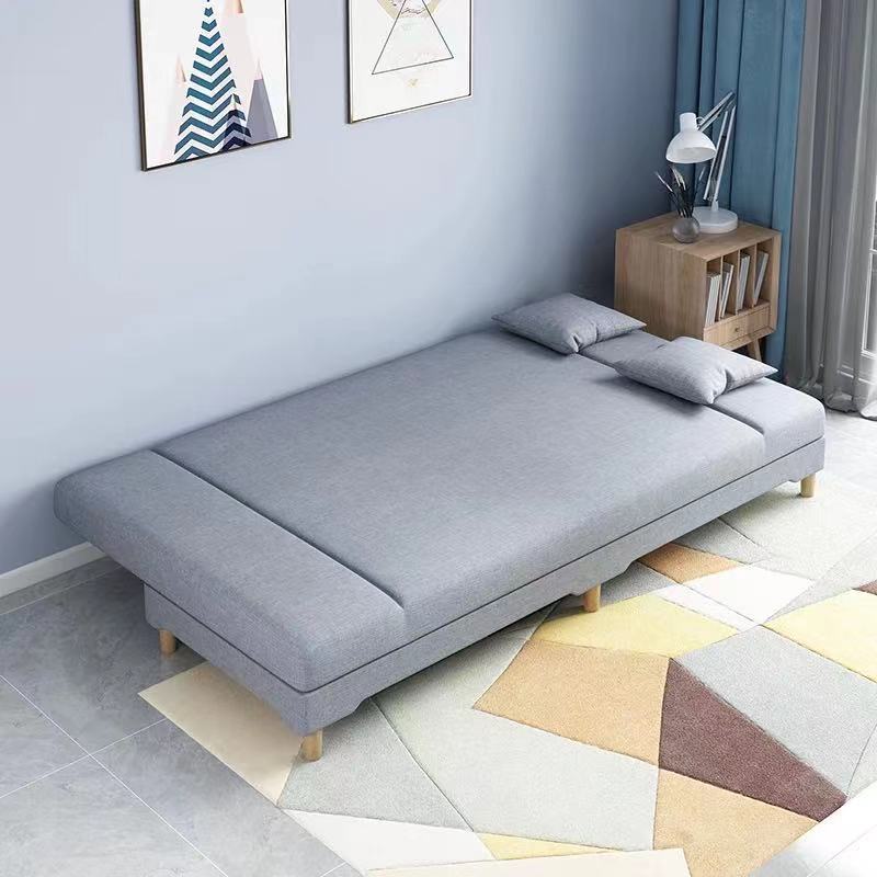 小沙發租房小戶型客廳出租房用網紅款沙發床折疊兩用布藝懶人簡易
