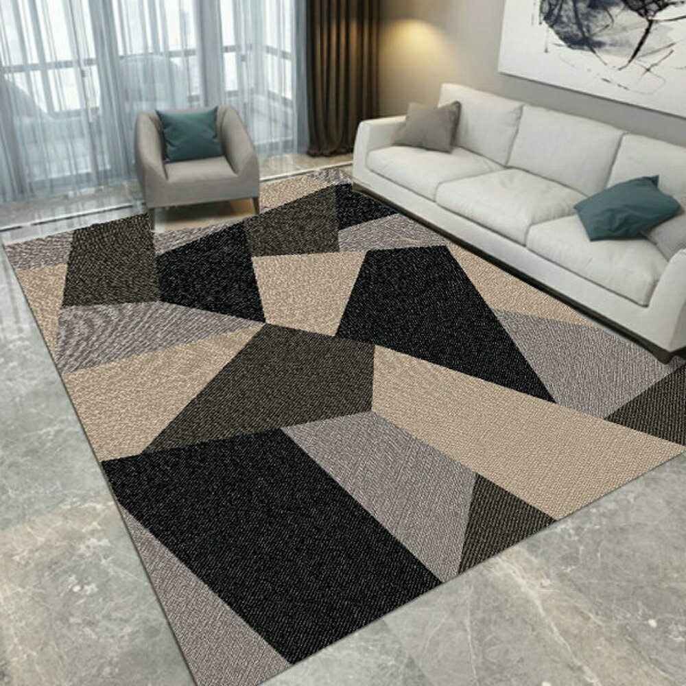 地毯臥室床邊門廳滿鋪長方形簡約現代美式LX居家 夏洛特居家名品