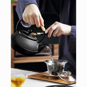 中式鑄鐵壺圍爐煮茶配套鐵壺戶外燒水壺煮茶壺