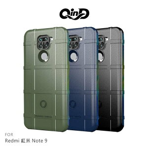 現貨QinD Redmi 紅米 Note 9/紅米10X 4G 戰術護盾保護套 TPU 手機殼 鏡頭加高【APP下單最高22%點數回饋】