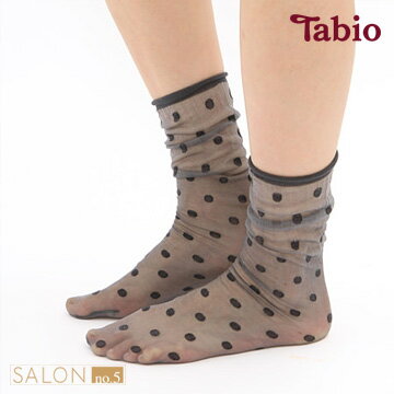 【靴下屋Tabio】薄紗圓點寬鬆短襪  /日本職人手做