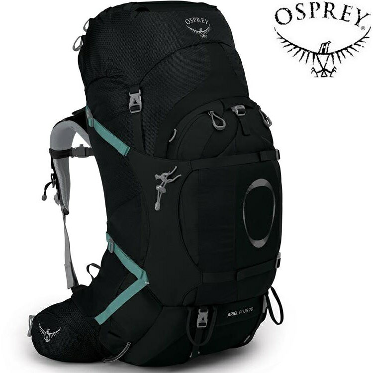 Osprey Ariel Plus 70 女款登山背包 黑 Black