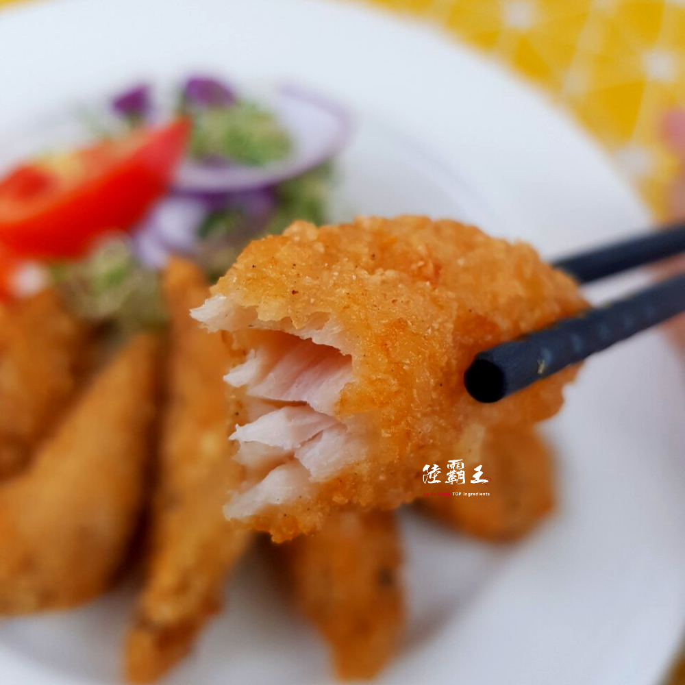 【陸霸王】黃金旗魚條500G免運組_土魠風味黃金旗魚塊 酥炸好吃推薦 平均$203/包起