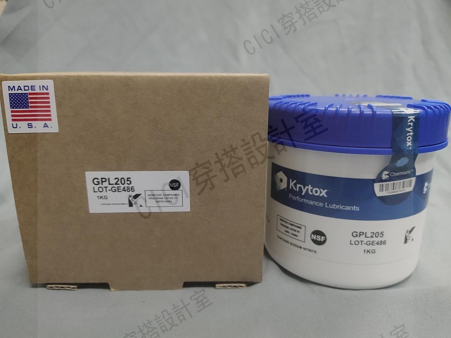 杜邦GPL205 206 207 HTC27 226 227 205GD0 FG全氟素軸承潤滑油【亞德機械五金家居】 9