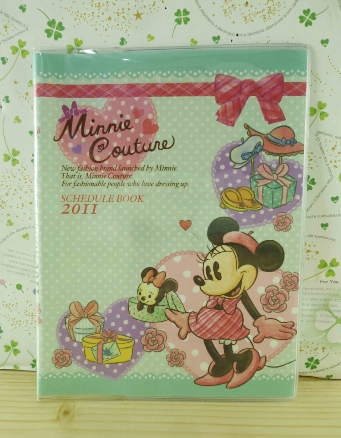 【震撼精品百貨】Micky Mouse 米奇/米妮 證件套-綠點 震撼日式精品百貨