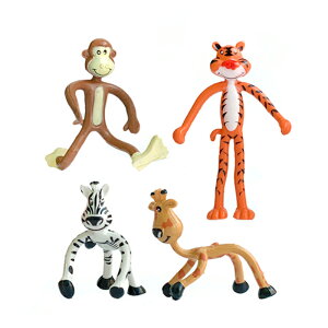 扭曲變形鐵絲動物梅花鹿斑馬猴子公仔有趣減壓兒童認知玩具61禮物