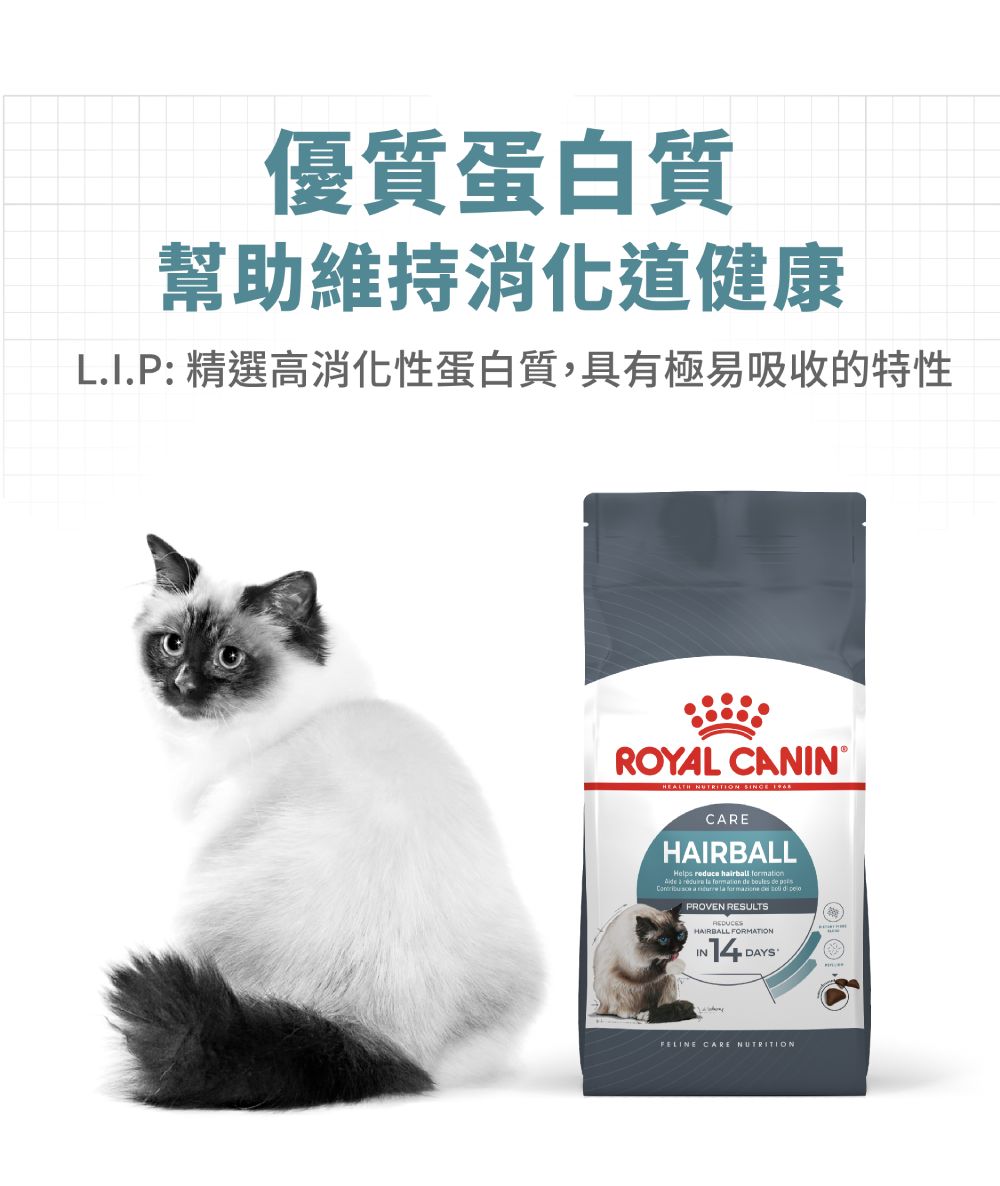 法國皇家ROYAL CANIN 【IH34有效化毛】保健成貓專用飼料2kg /4kg 以自然方式 幫助排出腸胃道內的毛髮 2