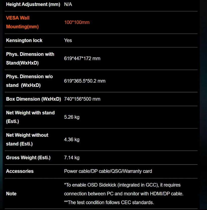 GIGABYTE 技嘉 GS27QA 27吋 2K IPS 180Hz 1ms 電競螢幕 電腦螢幕 螢幕 9