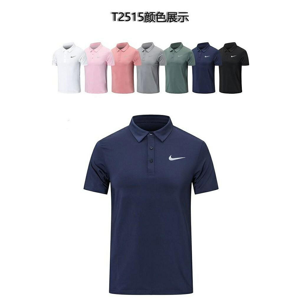 夏新速乾POLO衫透氣翻領高爾夫男裝休閒上衣球服短袖T恤男士運動 Y06C