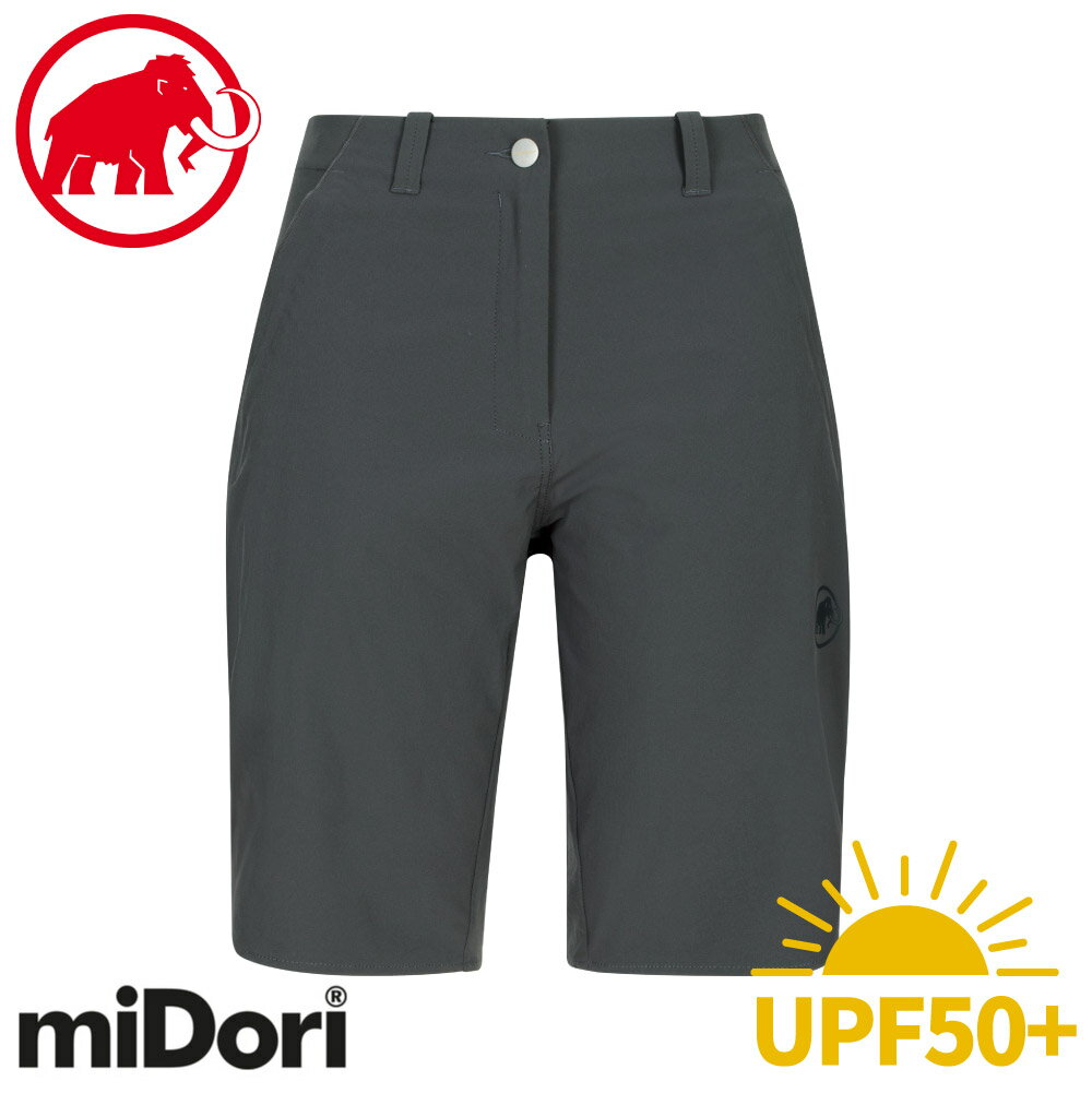 【MAMMUT 瑞士 女 Runbold Shorts 五分褲《幻影黑》】1023-00180/五分褲/短褲