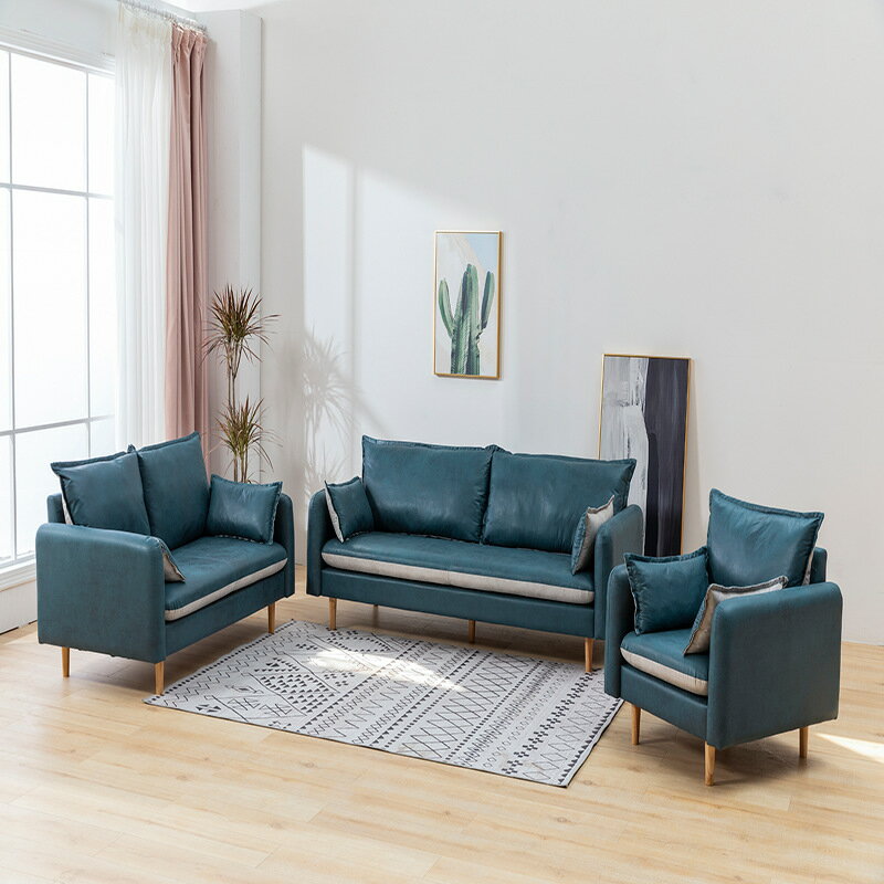 【免運】 美雅閣| 布藝沙發 意式科技布藝沙發組合小戶型家具三人沙發簡約現代公寓客廳小沙發