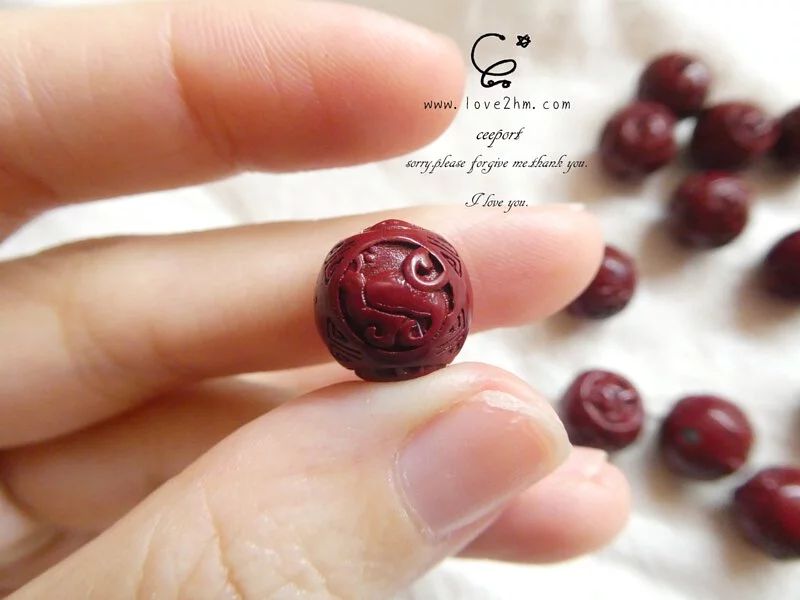 97.25%紫金砂 天地四神獸 花珠 硃砂 水晶飾品 晶晶工坊-love2hm 0