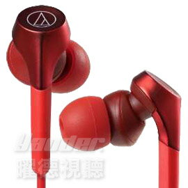 【曜德】鐵三角 ATH-CKS550X 紅色 動圈型重低音 耳塞式耳機 ★ 免運 ★ 送收納盒 ★