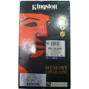 Kingston 金士頓 4GB DDR3 ECC KTM-SX313E/4G Server 伺服器