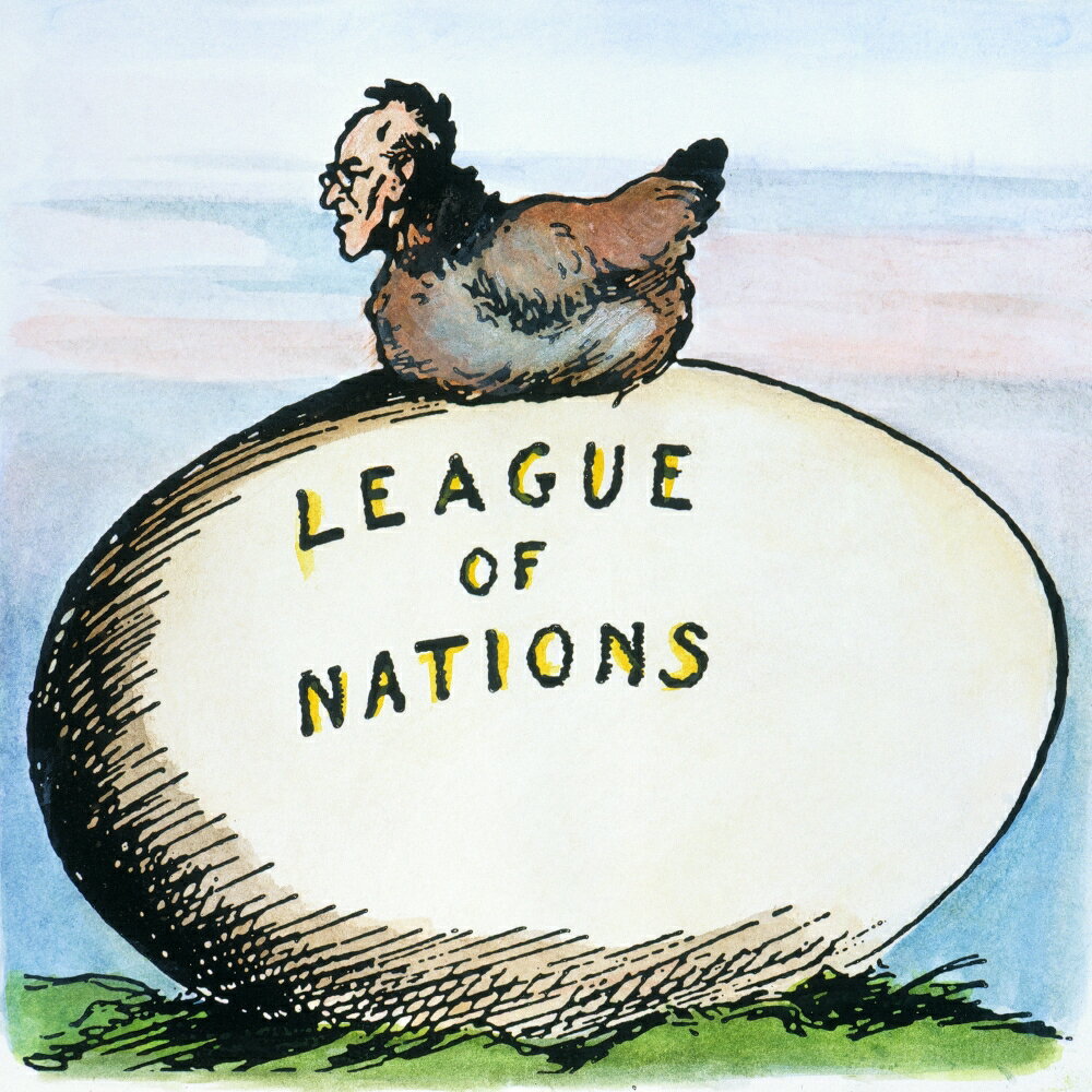 Posterazzi Wilson League Of Nations Namerican Cartoon C1919