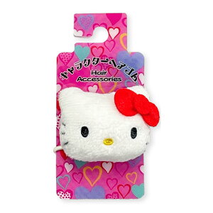 【震撼精品百貨】Hello Kitty 凱蒂貓~日本SANRIO三麗鷗 KITTY造型絨毛髮圈 髮束 髮飾(紅大頭)*26813