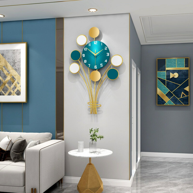 免運 掛鐘 北歐氣球鐘表簡約時尚客廳掛鐘創意家居裝飾鐘掛墻壁鐘靜音時鐘