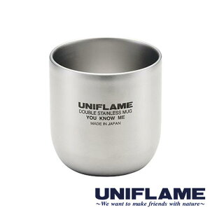 【日本 UNIFLAME】不鏽鋼 隔熱和風茶杯 270ml 666081