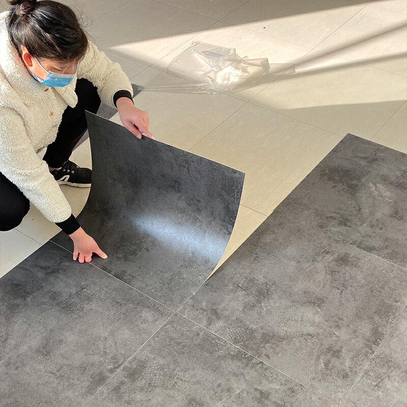 pvc地板貼自粘加厚防水耐磨地膠板水泥地面貼紙塑膠地板革仿瓷磚