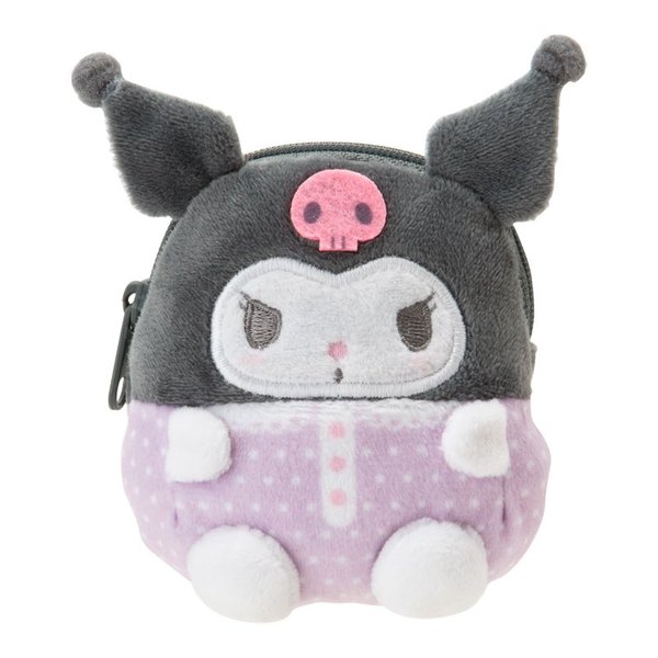 大賀屋 日貨 酷洛米 小錢包 收納包 小包包 錢包 零錢包 Kuromi 三麗鷗 Sanrio 正版授權 J00040051