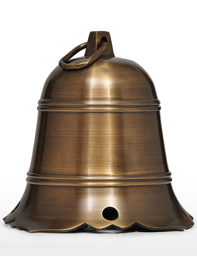 仿古云板銅鐘純銅大號寺廟門口鈴鐺風鈴掛鐘手搖銅鈴風水裝飾擺件| 協貿