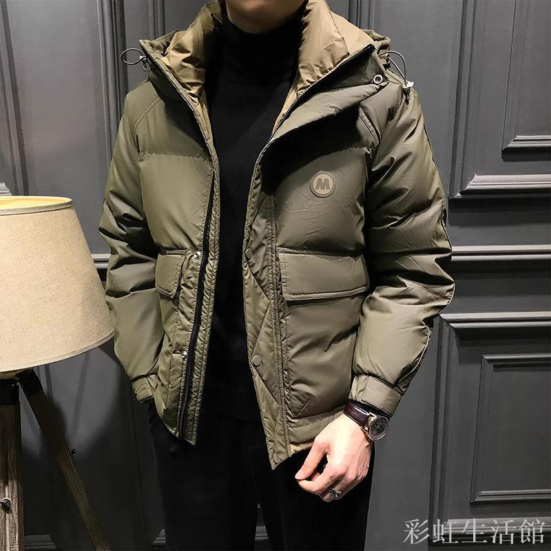 冬季高階感羽絨服男士2024新款連帽抗寒防風男裝冬裝加厚保暖外套