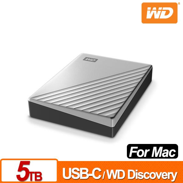 WD My Passport Ultra for Mac 5TB 2.5吋USB-C行動硬碟 WDBPMV0050BSL-WESN