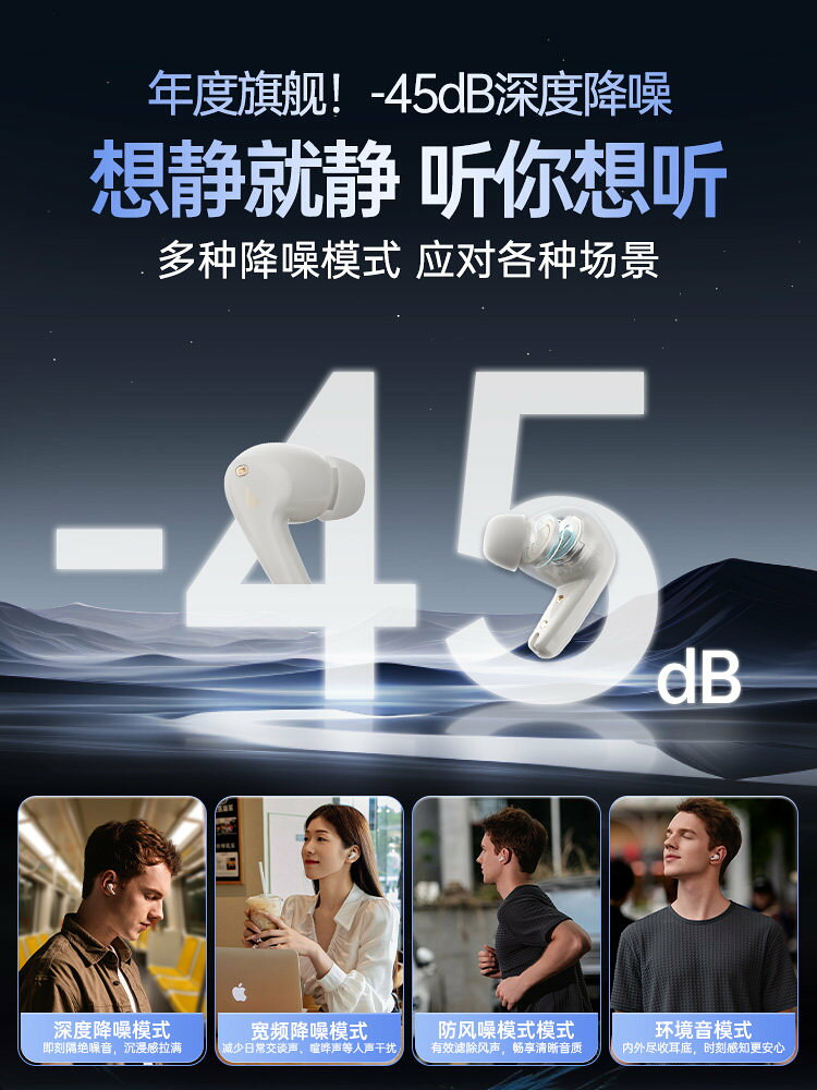 漫步者FitBuds Pro真無線運動遊戲入耳式TWS藍芽耳機主動降噪新款