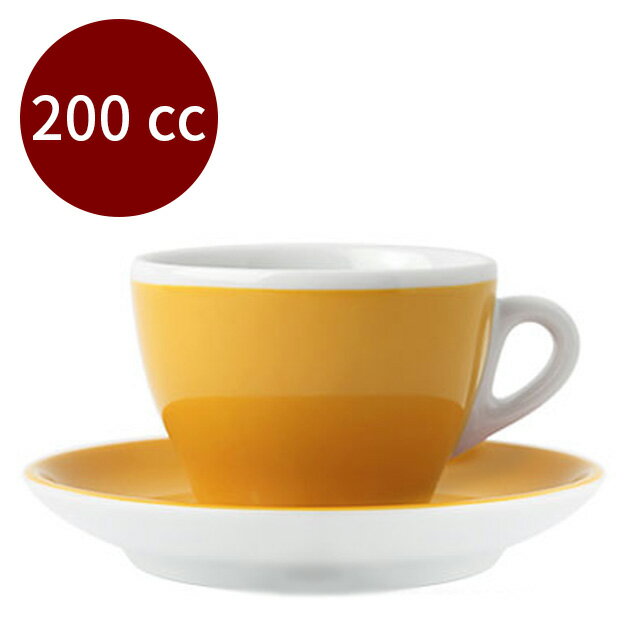 金時代書香咖啡 d'ANCAP Torino 33035 卡布杯 200cc 單客 黃 HG9374