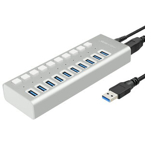 usb延長線 Acasis 10口USB3.0分線器帶電源多接口擴展HUB電腦轉換高速集線器筆記本多功能一拖四轉接頭開關手機群控刷機