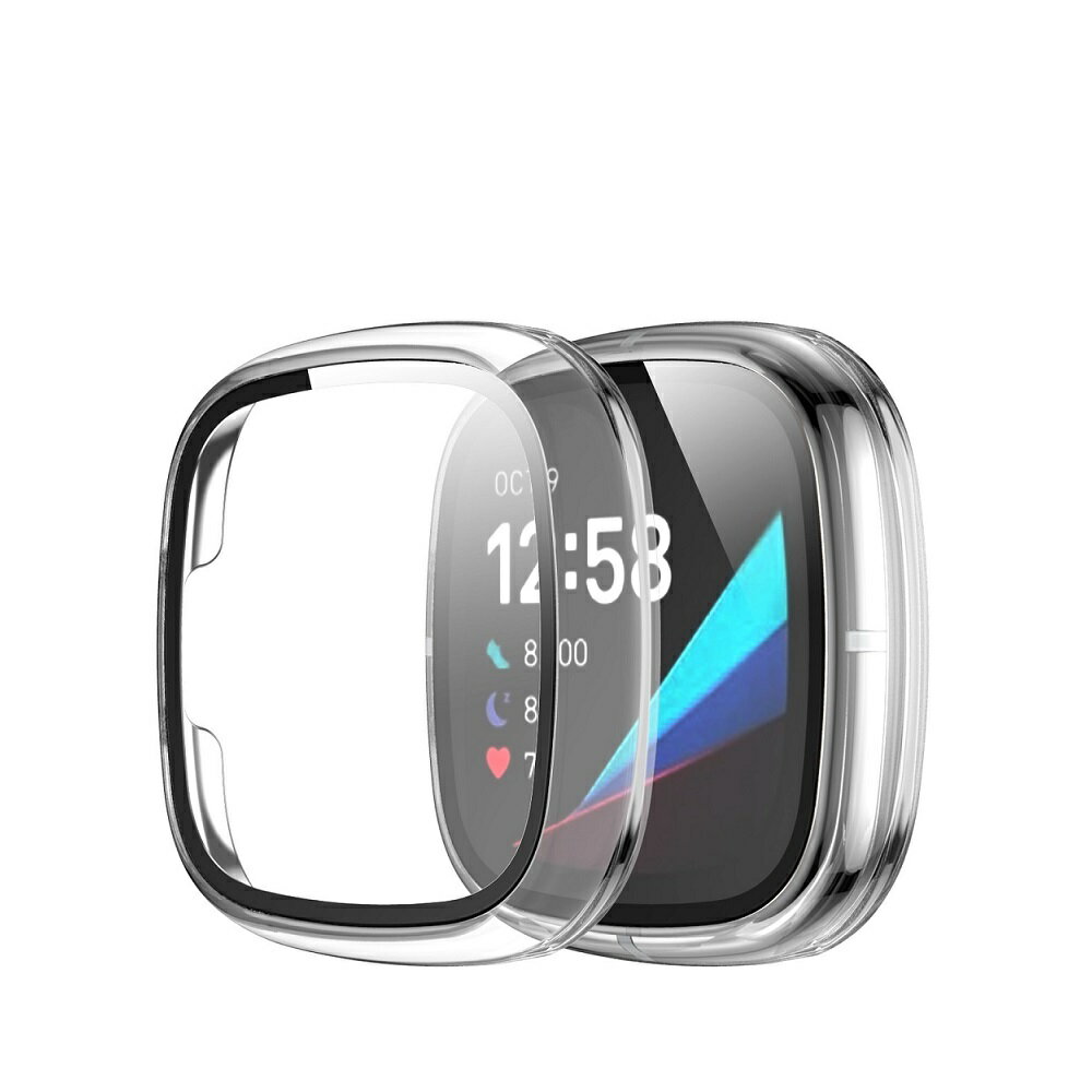 【TPU電鍍殼】Fitbit Versa 3 sense 全包軟殼 保護套 保護殼 螢幕防護