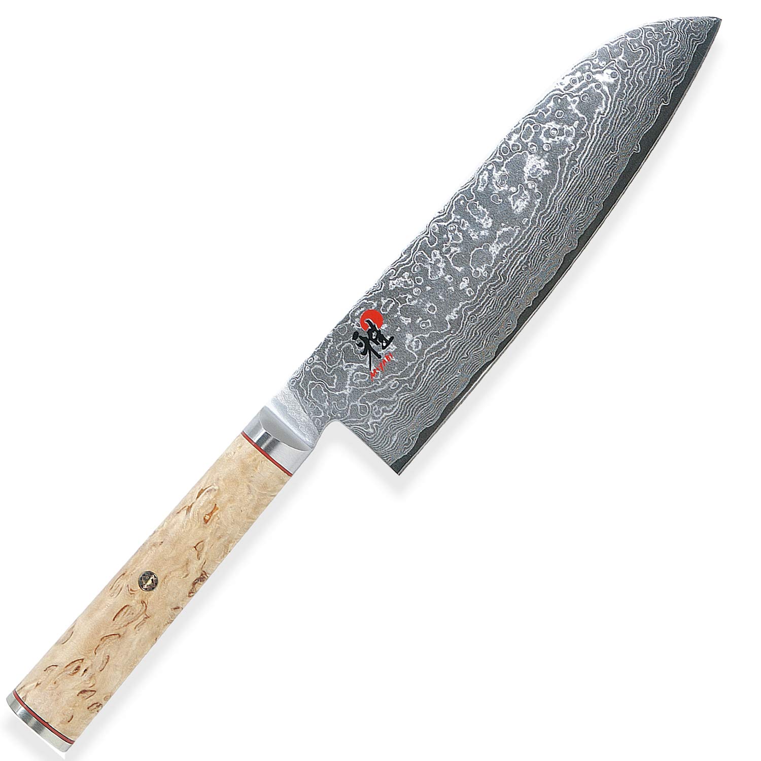 MIYABI 5000MCD 34374-181 18cm 三德刀 101層大馬士革紋 MC63不鏽鋼 天然樺木手柄 米色