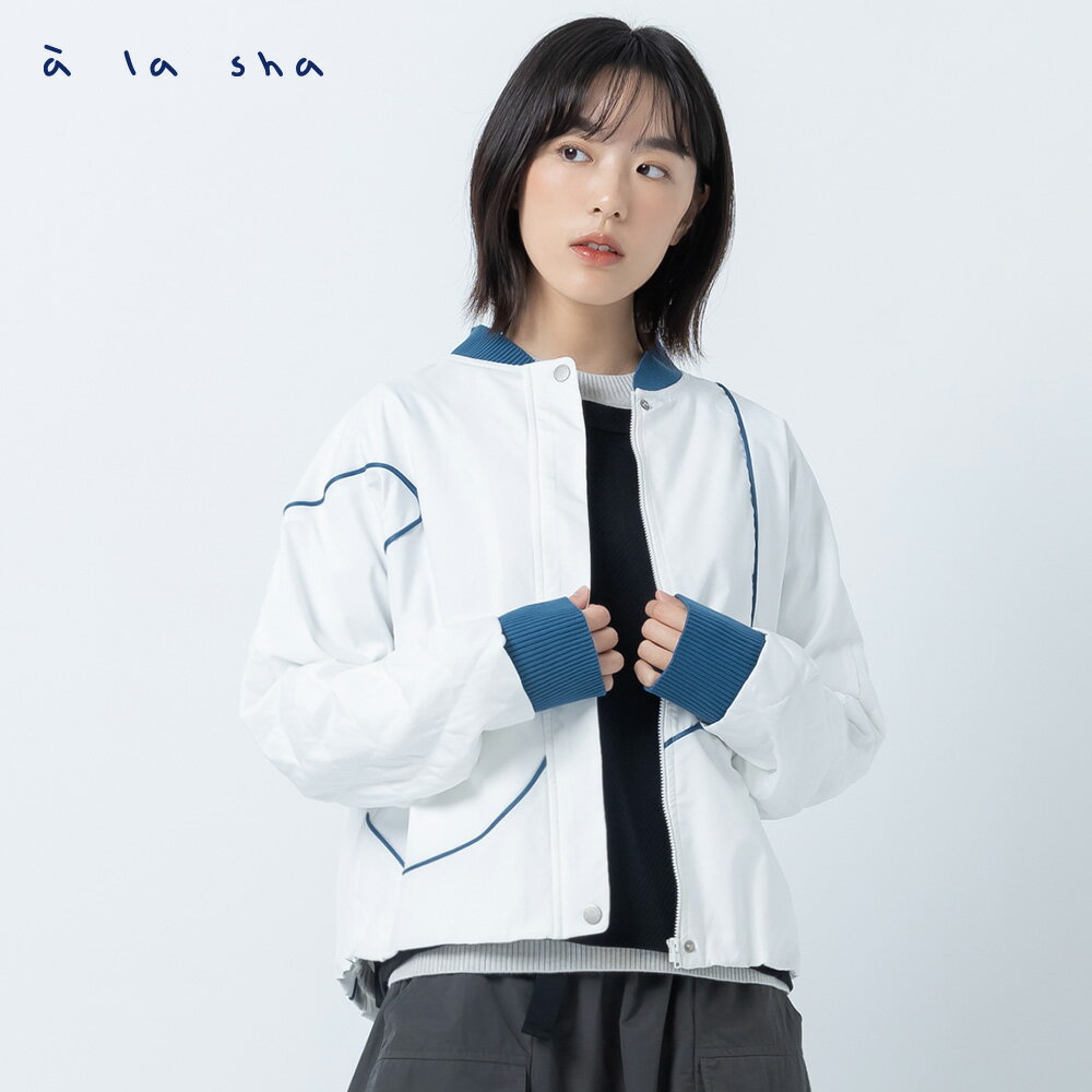 a la sha 個性剪接外套