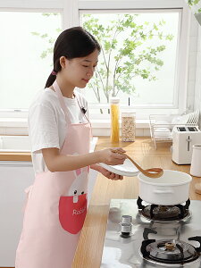 可擦手圍裙家用廚房防水防油圍腰可愛卡通日系大人男女做飯罩衣
