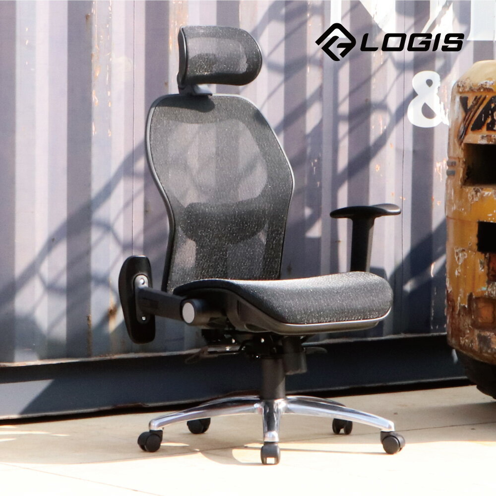 LOGIS邏爵家具－雙層網墊+活動腰枕鋼鐵戰神電腦椅【T85CS】