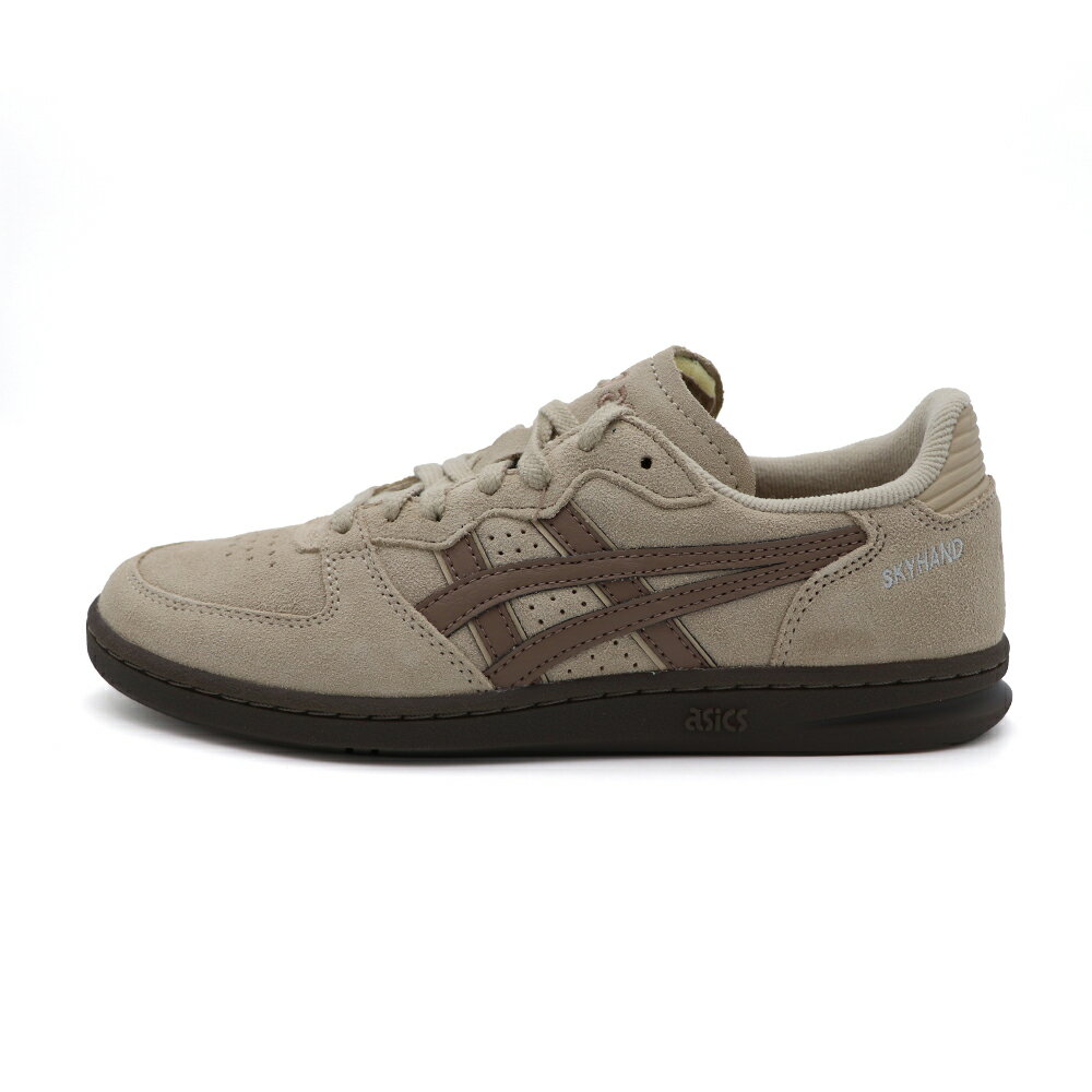 【全館滿額折】 Asics SKYHAND OG 卡其 復古 皮革 麂皮 休閒鞋 男女款 B5585【新竹皇家1203A452-021】
