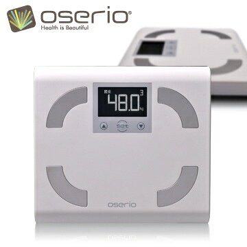 【oserio歐瑟若】台灣製中文體脂計 FFP-329B (簡約白)