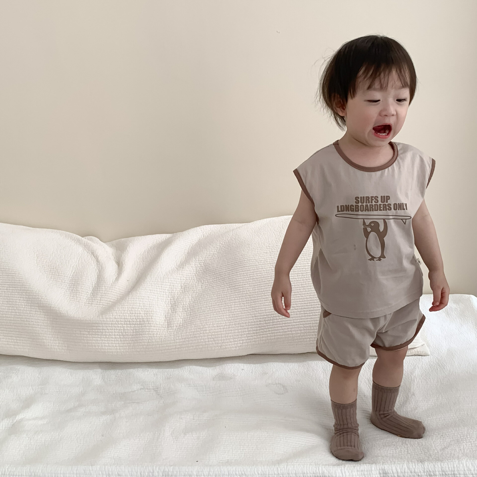 男童寶寶夏季套裝薄款韓版童裝2024夏款新品嬰兒夏裝